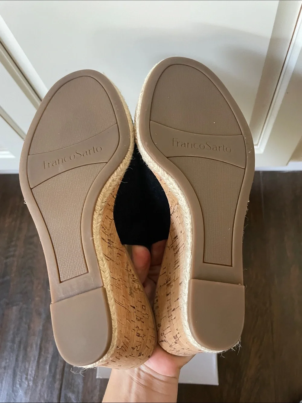 NWT Franco Sarto Wedge Cork Sandals!